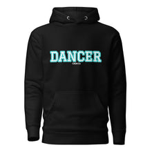 Load image into Gallery viewer, Varsity Turquoise Dancer Unisex Hoodie