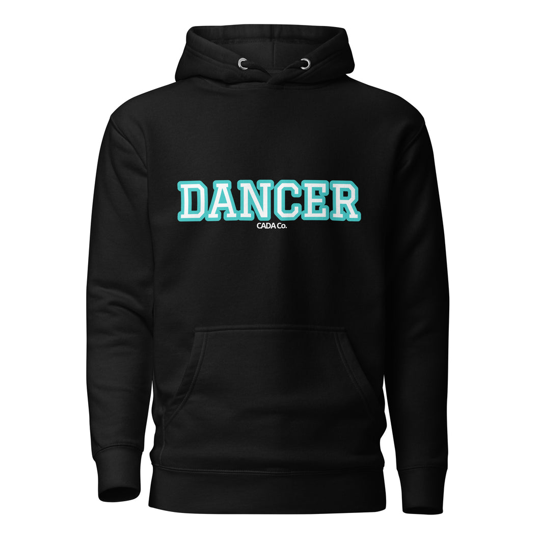 Varsity Turquoise Dancer Unisex Hoodie