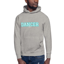 Load image into Gallery viewer, Varsity Turquoise Dancer Unisex Hoodie