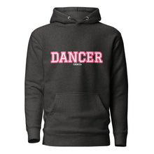 Load image into Gallery viewer, Varsity Pink Dancer Unisex Hoodie