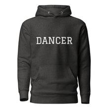 Load image into Gallery viewer, Varsity Black Dancer Unisex Hoodie