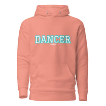 Load image into Gallery viewer, Varsity Turquoise Dancer Unisex Hoodie