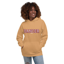 Load image into Gallery viewer, Varsity Burgundy Dancer Unisex Hoodie