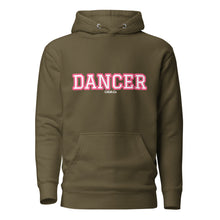 Load image into Gallery viewer, Varsity Pink Dancer Unisex Hoodie