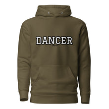 Load image into Gallery viewer, Varsity Black Dancer Unisex Hoodie