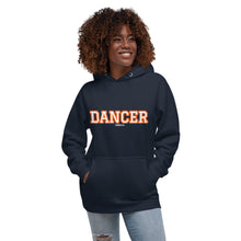 Load image into Gallery viewer, Varsity Orange Dancer Unisex Hoodie