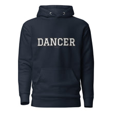 Load image into Gallery viewer, Varsity Black Dancer Unisex Hoodie