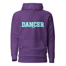 Load image into Gallery viewer, Varsity Turquoise Dancer Unisex Hoodie