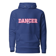 Load image into Gallery viewer, Varsity Pink Dancer Unisex Hoodie