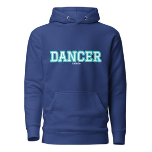 Varsity Turquoise Dancer Unisex Hoodie