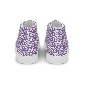 Women’s Purple High Top Canvas Shoes