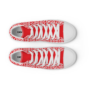 Women’s Red High Top Canvas Shoes