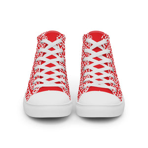 Women’s Red High Top Canvas Shoes