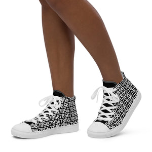 Women’s Black High Top Canvas Shoes