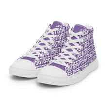 Load image into Gallery viewer, Women’s Purple High Top Canvas Shoes