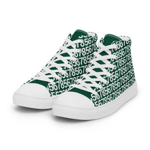 Load image into Gallery viewer, Women’s Green High Top Canvas Shoes