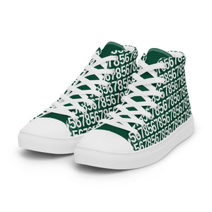 Women’s Green High Top Canvas Shoes