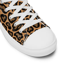 Load image into Gallery viewer, Women’s Leopard High Top Canvas Shoes