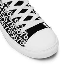 Load image into Gallery viewer, Women’s Black High Top Canvas Shoes