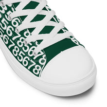 Load image into Gallery viewer, Women’s Green High Top Canvas Shoes