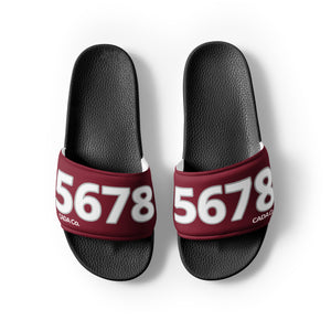 Women's Burgundy Slides