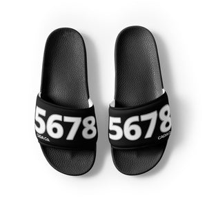 Women's Black Slides