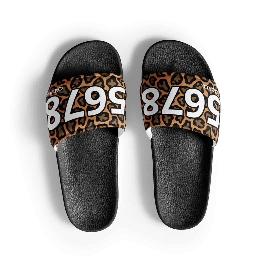 Women's Leopard Slides