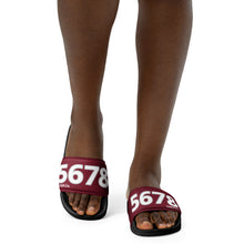 Load image into Gallery viewer, Women&#39;s Burgundy Slides